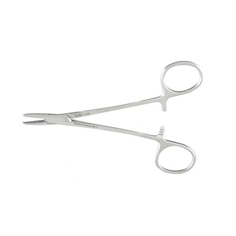 Miltex Brown Needle Holder 7-1/4, Convex Jaws, Fine Serr