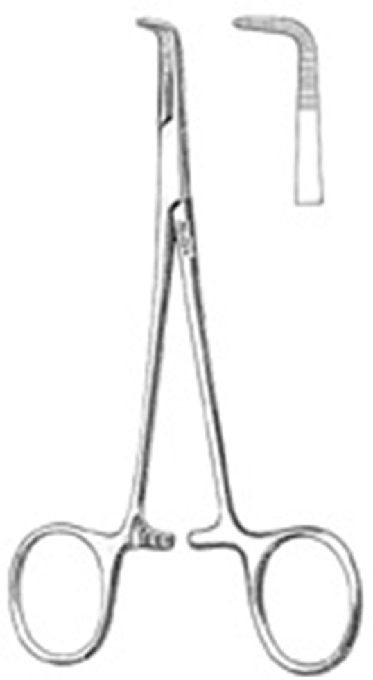 Miltex Mixter Forceps, 5-3/8, Full Curved