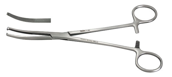 Miltex Miculicz Peritoneal Forceps, 7-3/4,Slight Cvd,1X2 Tth