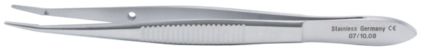 Miltex Kurth Suture Forceps, 3-7/8, Angled, Smooth Jaws
