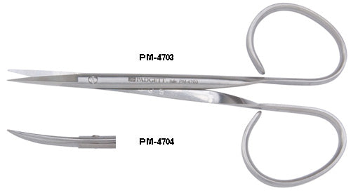 Miltex Iris Scissors, 4-1/8, Straight, Sharp Tips, Ribbon