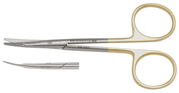 Miltex Greenberg Par Scissors 4-1/2,Cvd,One Serrated Blade,Tc