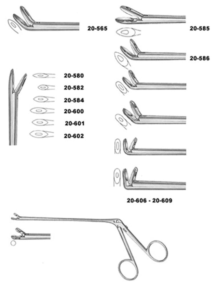 Wilde-Blakesley Ethmoid Forceps 5-1/2- 13X5Mm Cups