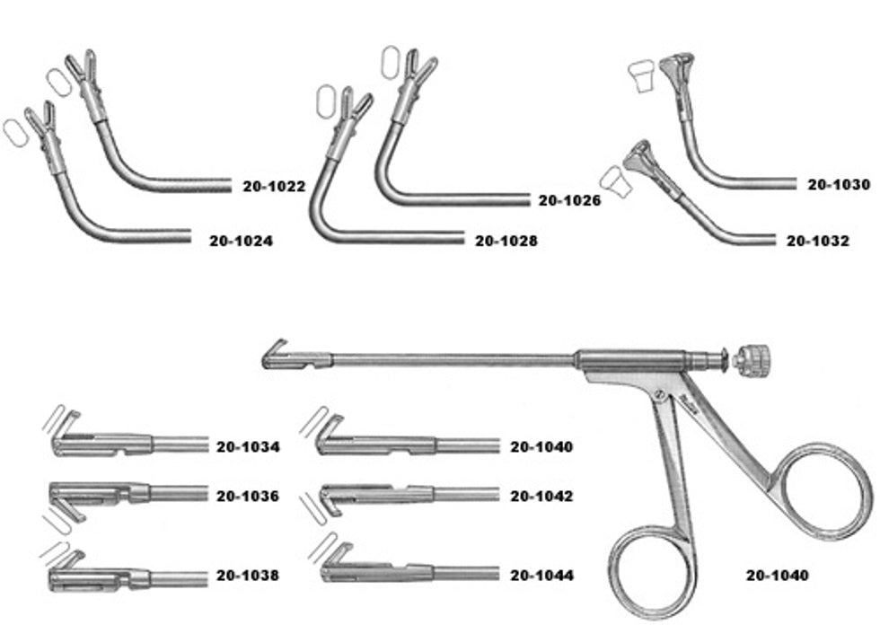 Miltex Biopsy/Grasping Forceps 5-1/8, 70 Deg Horiz Jaws