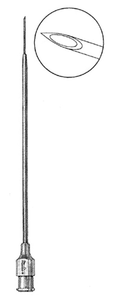 Tonsil Needle-W/Luer Lock- 4-1/4- 0.65Mm- Straight
