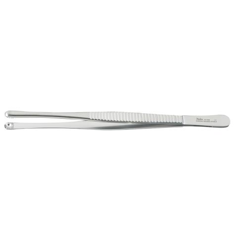 Miltex Russian Tissue Forceps 10-1/4, Serrated Handles