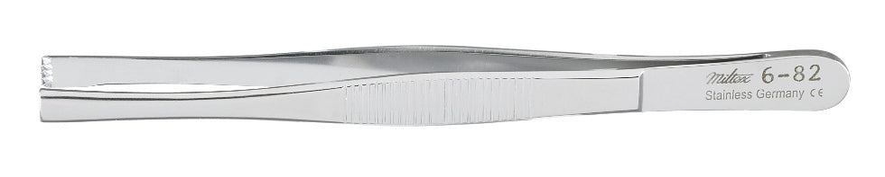 Miltex Tissue Forceps, 5-1/4, 4X5 Teeth, Serrated Handles