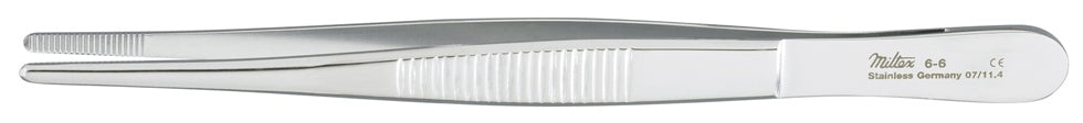 Miltex Dressing Forceps 5-1/8, Serrated Tips & Handles