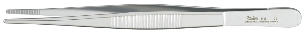 Miltex Dressing Forceps 5-5/8, Serrated Tips & Handles