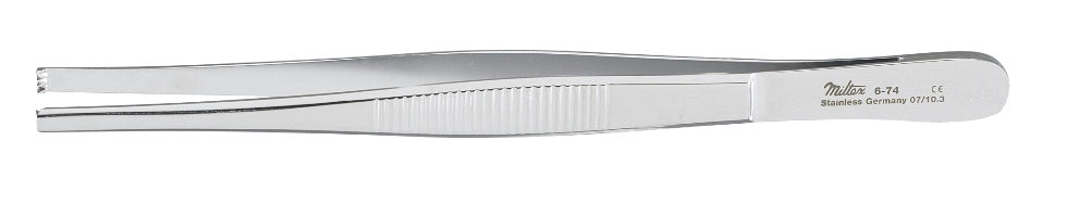 Tissue Forceps- 5-5/8- 3X4 Teeth- Serrated Handles