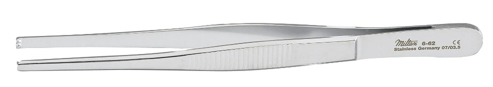 Miltex Tissue Forceps 5, Standard, 2X3 Teeth,Serrated Handles