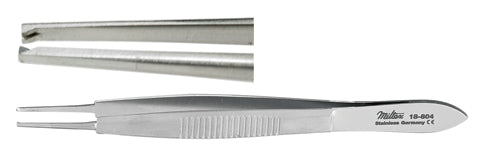 Miltex Stevens Iris Forceps 4, Straight, 1X2 Teeth