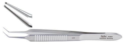 Miltex Mcpherson Corneal Forceps 3-1/2, Angled,1X2 Teeth