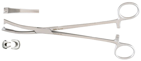 Miltex Museux Uterine Vuls Forceps 9-1/2 Str 8Mm Jaw 2X2 Tth