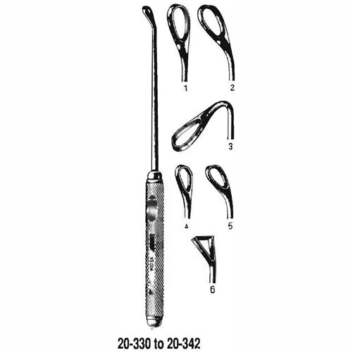Coakley Anturm Curette- 8- No. 4- Angled 30Deg