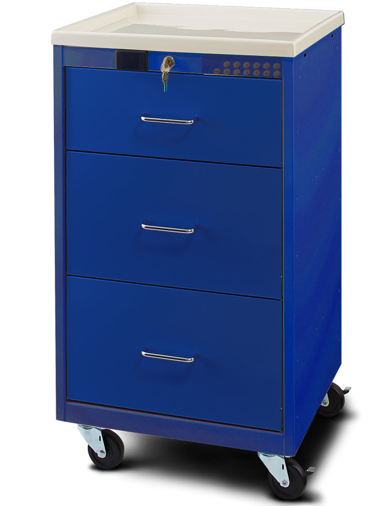 MPD 3 Drawer Anesthesia Mini Cart