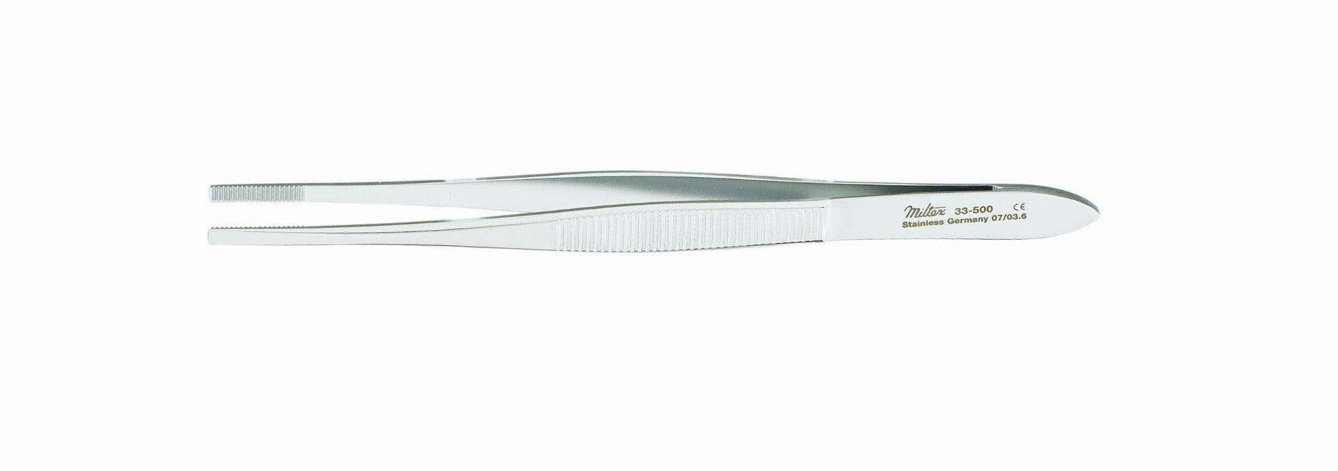 Depilatory Forceps 5-1/4-Serrated-Flat Square Tips