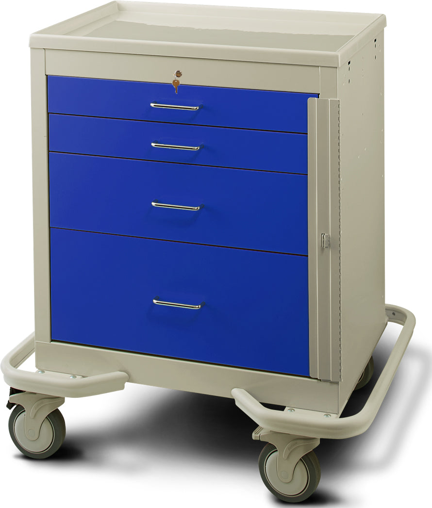 MPD 4 Drawer Anesthesia Cart - 46.25"H