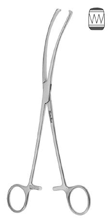 Miltex Teale Vulsellum Forceps 10-1/2 3X4 Tth Cvd To Side