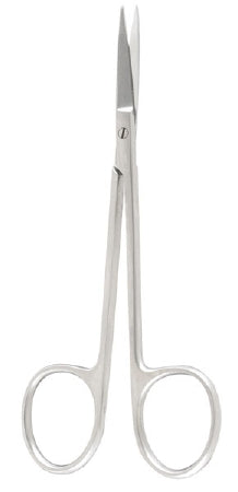 Iris Scissors, 4-5/8, Straight, Sterile, Box of 50