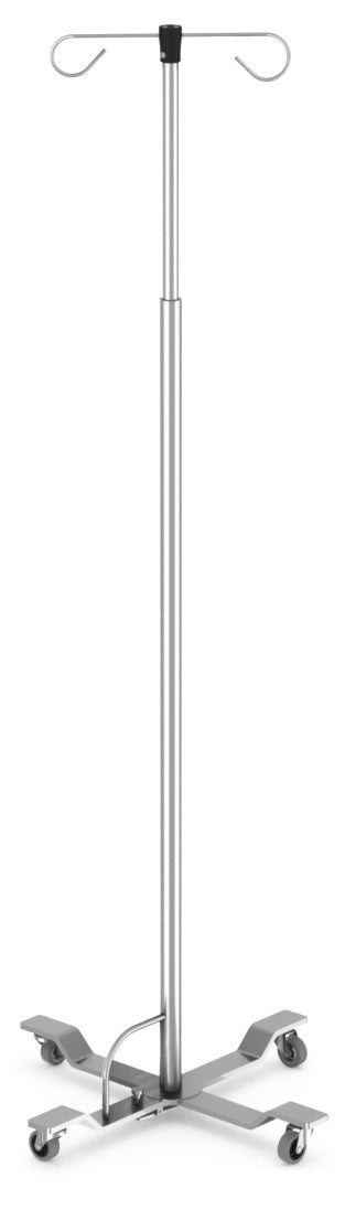 IV Pole Foot Operated 4-Leg Stand Welded Base