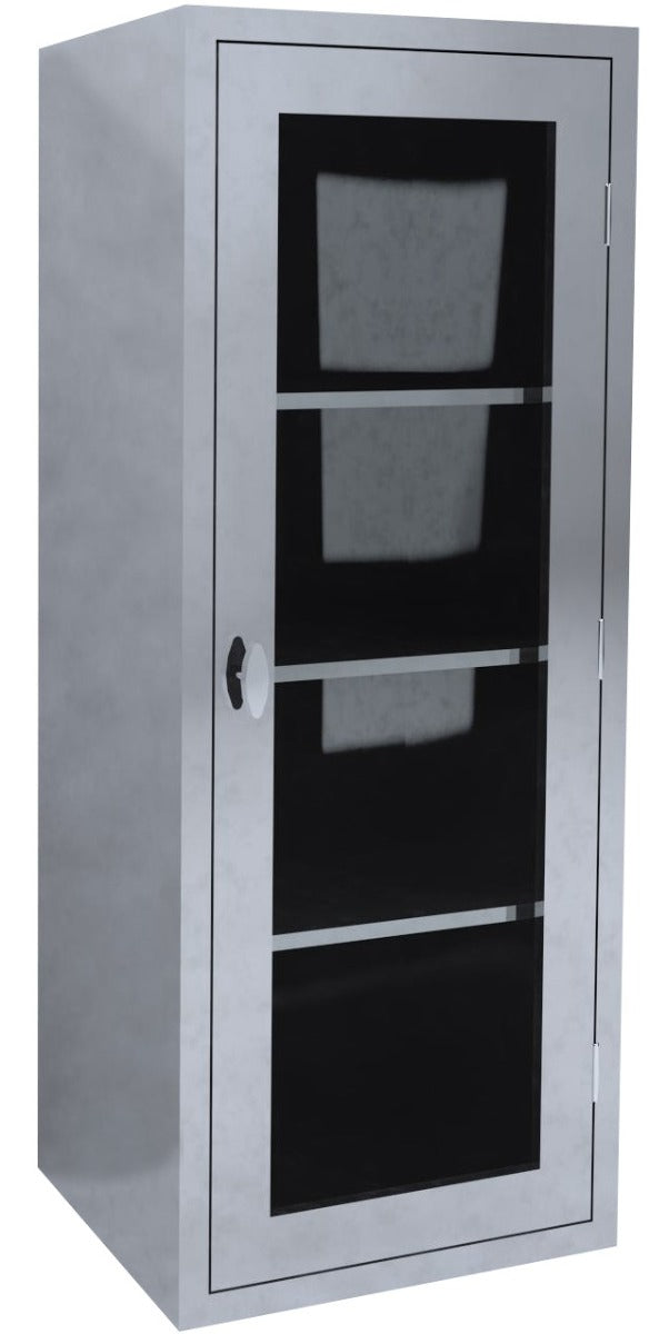 MAC Medical Operating Room Miscellaneous Supply Cabinet with 1 Glass Door with 3 adjustable shelves 18" D x 24" W x 60" H