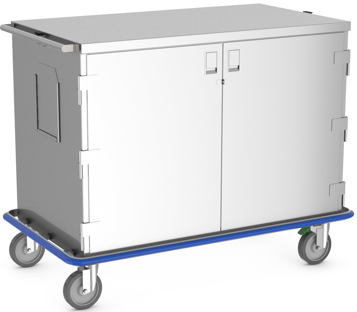 Surgical Closed Case Cart with 2 Solid Doors