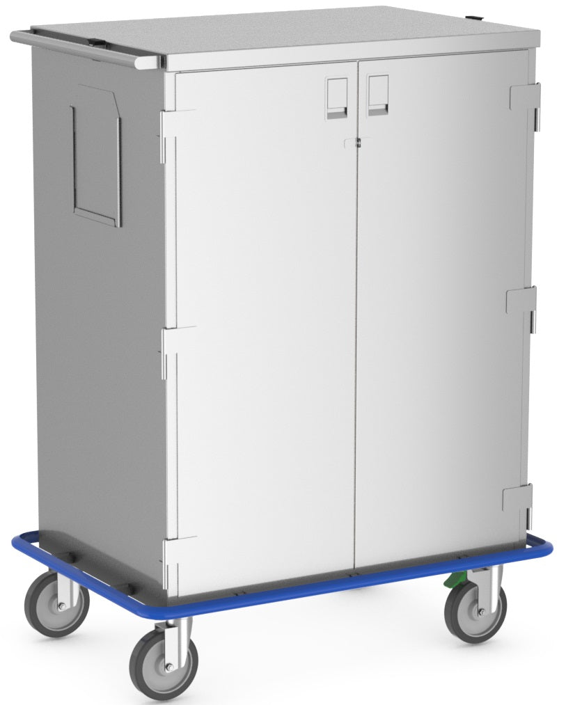 Surgical Closed Case Cart with 2 Solid Doors