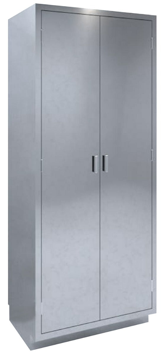 Double Solid Door High Cabinets Stainless Steel