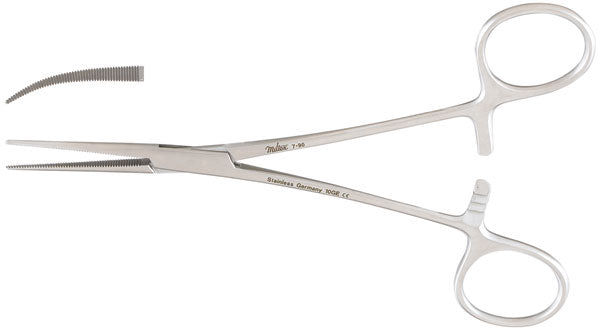 Miltex Coller Forceps, 6-1/4, Curved