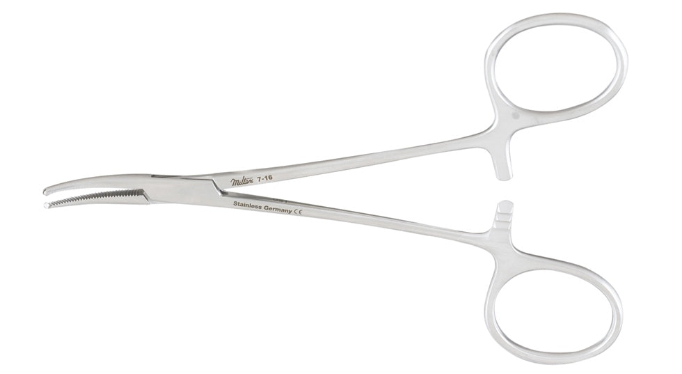 Miltex Halsted Mosquito Forceps, 4-3/4, Cvd, 1 X 2 Teeth