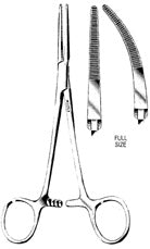 Miltex Rankin Forceps, 6-1/4, Curved