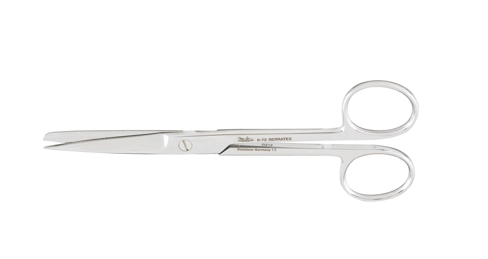 Miltex Serratex Operating Scissors,5-3/4, Str,Sharp-Blunt