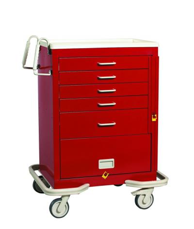 MPD 5 Drawer Emergency Crash Cart with Panel