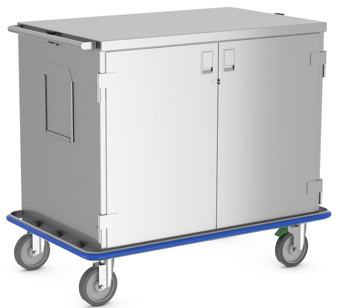 Surgical Closed Case Cart with 2 Solid Doors