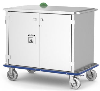 Surgical Sealed Case Cart with 2 Solid Doors